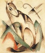 Franz Marc Seated Mythical Animal (mk34) china oil painting artist